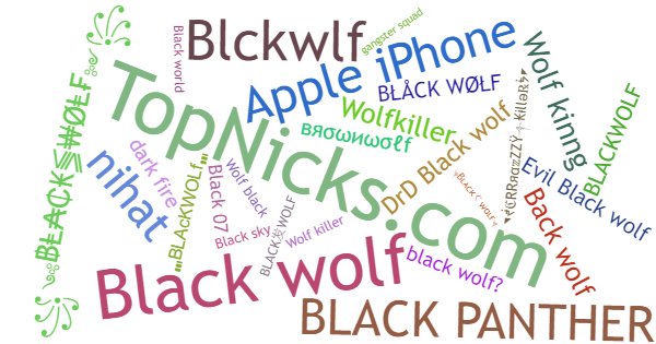 Nama panggilan untuk Blackwolf