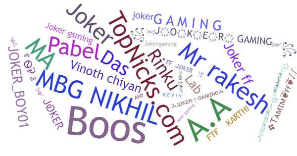 Nama panggilan untuk JokerGaming