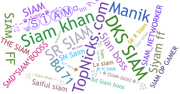 Nama panggilan untuk Siam