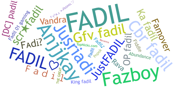 Nama panggilan untuk Fadil