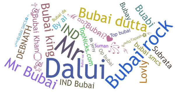 Nama panggilan untuk Bubai