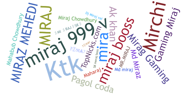 Nama panggilan untuk Miraj