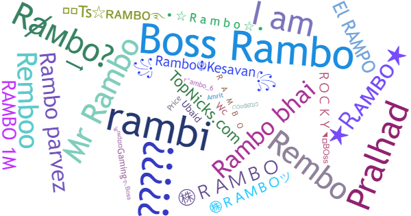 Nama panggilan untuk Rambo